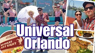 UNIVERSAL ORLANDO 🌎 Last Day  Outback Steakhouse  Florida amp Carnival Mardi Gras April 2024 [upl. by Teddi]