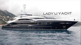 VISITING A 50 MILLION Mega Yacht  LADY LI [upl. by Brouwer560]