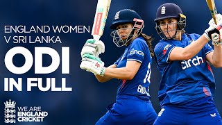 🏏 SciverBrunt amp Bouchier Go Big With The Bat  England Women v Sri Lanka ODI IN FULL [upl. by Brianna]