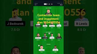 Mci vs sou dream 11 team [upl. by Nguyen]