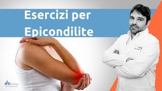 Esercizi per epicondilite  Eseguili ogni giorno [upl. by Acey]