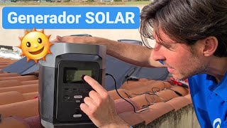 Generador ELÉCTRICO portátil con PANELES SOLARES y BATERÍA ENERGÍA donde QUIERAS [upl. by Aihsal47]