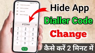 how to change lock in hide app dialer password change kaise karen  app hide dialer code change [upl. by Pitzer403]