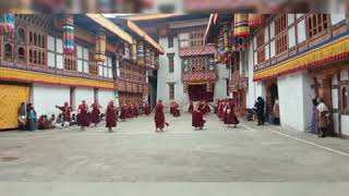 FestivalTsechu  Annual Traditional mask dance of Bhutan [upl. by Annawoj]