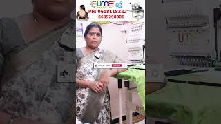 finishing Work Super UME Embroidery Machines [upl. by Amsirp]