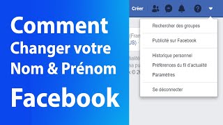 Comment changer son nom et prénom Facebook sur PC en 2020 [upl. by Rame]