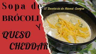 SOPA DE BRÓCOLI Y QUESO CHEDDARBAJA EN CARBOHIDRATOS [upl. by Reid]