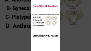 Today MCQ part 4 what is the most common and ideal pelvis anatomy MCQ test short [upl. by Peednam]