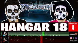 【MEGADETH】 Hangar 18  cover by Dotti Brothers  GUITARBASS LESSON [upl. by Pahl]