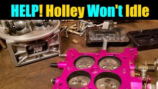 Holley Carb Wont Idle Check This  Holley Carb Secrets Tips And Tricks [upl. by Ardnoek]