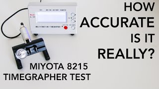 HOW ACCURATE IS THE MIYOTA 8215   Citizen 8210 On The Timegrapher Miyota 8205 [upl. by Pruter]