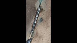 Overhead root pass welding 6013 [upl. by Evan]