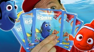 FINDET DORIE Sticker Unboxing Panini 10 Booster Opening  Finding Dory [upl. by Acirederf62]