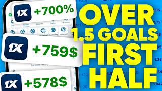 Master OVER 15 Goal FIRST HALF Lucrative 💰 Strategy football betting [upl. by Nohsauq894]