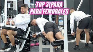 TOP 3 EJERCICIOS PARA FEMORALES  ISQUIOS EN EL GYM [upl. by Ingrim]