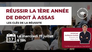 📢 LIVE  Réussir sa 1ère année de droit à Assas [upl. by Cristoforo589]