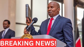 BREAKING KITHURE KINDIKI TO BE SWORN IN TOMORROW FRIDAY 1ST NOVEMBER DECLARED PUBLIC HOLIDAY [upl. by Saalocin]