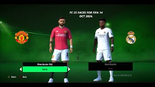 FIFA 14 FACEPACK UPDATE TO FC 25 OCTOBER 2024 [upl. by Lemert]