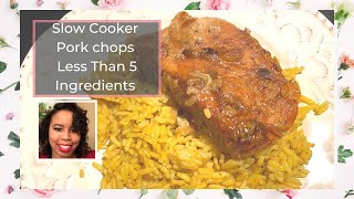 Slow Cooker Pork Chop Recipes Less than 5 Ingredients Cooking With Chronic Illnesses [upl. by March623]