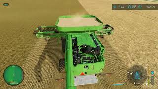 Soybean Harvest Continues  E34 Big Flats Texas  Farming Simulator 22 [upl. by Kcolttam254]