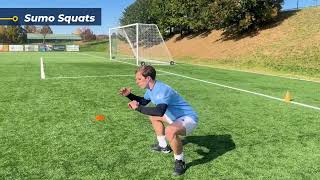 Soccer Warmup Exercises  Adductor Flexibility [upl. by Alber]