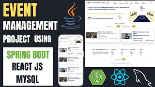 Event Management System Project using Spring Boot React JS amp MySQL  Event Booking System Project [upl. by Daney]