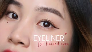 eyeliner for hooded eyes 💫 [upl. by Fairweather]