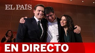 DIRECTO CIUDADANOS  Rueda de prensa de RIVERA y MARÍN tras las ELECCIONES ANDALUZAS 2018 [upl. by Ecnerat]