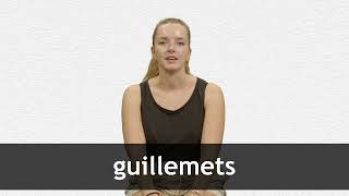 How to pronounce GUILLEMETS in French [upl. by Lenny]