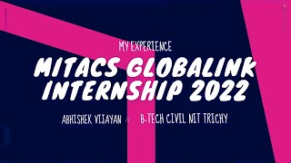 NIT Trichy to University of Toronto  Mitacs Globalink Internship 2022  Fully Funded Experience [upl. by Broddie]