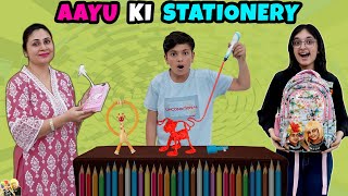 AAYU KI STATIONERY  Aayu ka collection  Aayu Pihu Bags  3D Pen  Aayu and Pihu Show [upl. by Assadah]