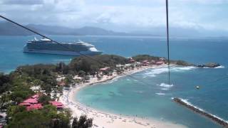 Dragons Breath Flight Line  Labadee Haiti [upl. by Leehar]