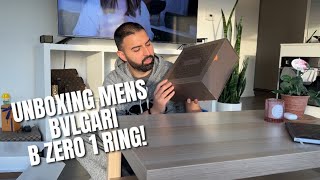 Bvlgari Bzero1 Mens Ring  Unboxing [upl. by Vardon]