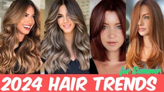 Hair Colour Trends for 2024  haircut  hairstyles Bright and Bold  stylesforall 2024hairtrends [upl. by Arleen]