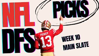 BEST NFL DFS Picks for Week 10  Top DraftKings Plays amp Strategy [upl. by Ramso874]