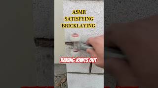 🧱🇳🇿ASMR SATISFYING BRICKLAYING RAKING JOINTS OUT subscribe shorts shortsvideo trending short [upl. by Imorej]