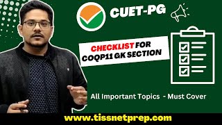 Important TopicsChecklist for CUETPG COQP11 GK Section [upl. by Ycak282]