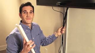 Wiremold How to hide flat screen TV cables on the wall [upl. by Nilya]