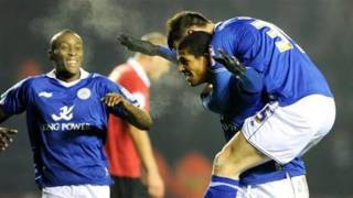 Beckford hat trick amp highlights  Leicester 40 Nottingham Forest  FA Cup 3R replay 170112 [upl. by Nivrehs]