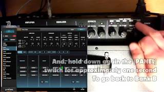 How to Katana amp Mk v2 v3 v4 MkII Accessing Banks A amp B with the amp panel [upl. by Nauqaj797]