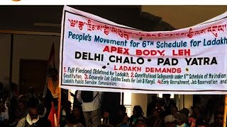 Day 9 movement for 6th schedule for ladakh Apex body leh Delhi chalowe want six schedule [upl. by Iinden]