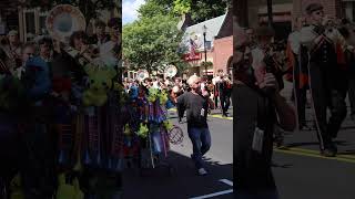 Marlborough High School Marching Band bandparade parade marlborough [upl. by Neirrad]