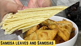 Homemade Samosa leaves and samosasCOOK WITH SAM [upl. by Bean858]