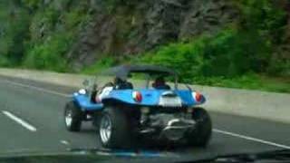 VW Dune Buggy Manx Sombrero Top at speed [upl. by Eelime20]