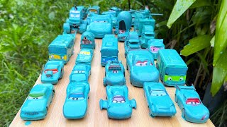 Clean up muddy minicars amp disney pixar car convoys Play in the garden [upl. by Hedva256]