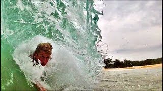 Inside the Barrel  Epic Body Surfing in Hawaii [upl. by Haela916]