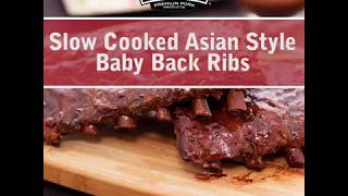 SlowCooked Asian Style Baby Back Ribs [upl. by Ru179]