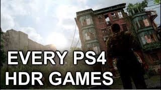 Complete List Of All PS4 HDR Compatible Games [upl. by Sidnee]