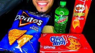 ASMR EATING JUNK FOOD MUKBANG JERRY INTENSE CRUNCHY FOOD SOUNDS NO TALKING [upl. by Edythe]