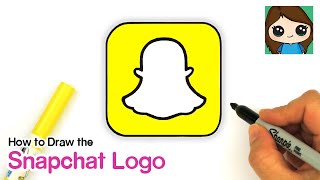 How to Draw the Snapchat Logo [upl. by Grindle9]